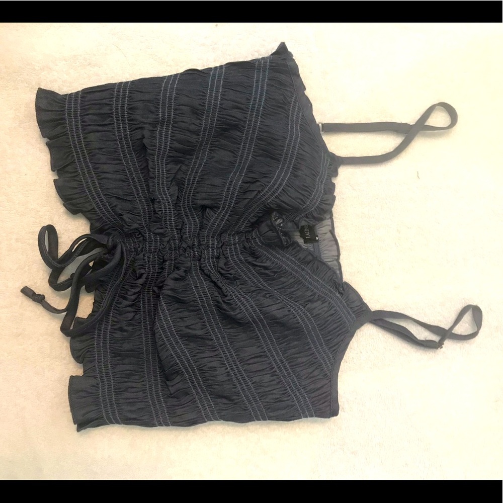 Navy crop top